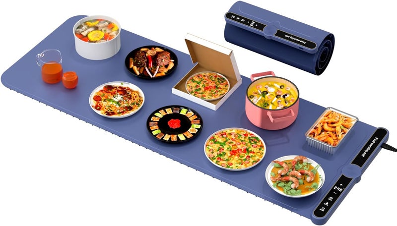 Aordeep Electric Silicone Food Warmers for Parties Buffet XXL 40”X15” Extra Extra Large Food Warming Mat Keep Food Warm Last 18H Even Heating 104F to 248F with Child Lock Easy Clean - Image 1